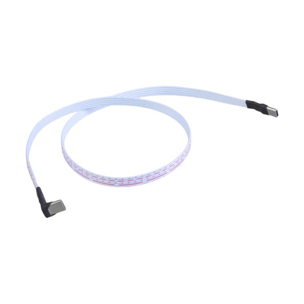 Typ C till Typ C Hane Adapterkabel Slim 1.2mm Silikontråd för Effektiv 2A 0.3m
