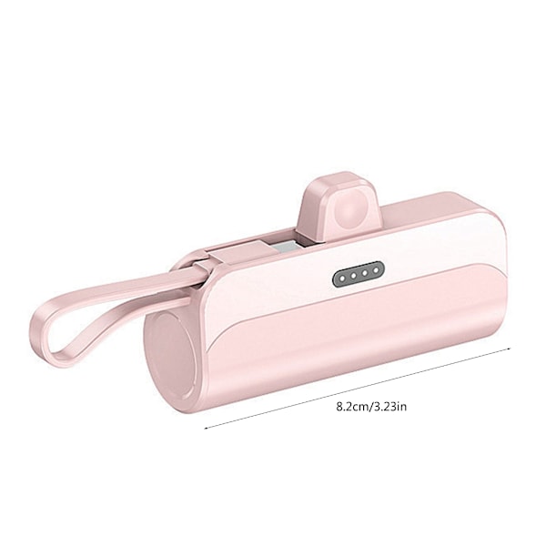 Typ C Snabbladdande Powerbanks Nödsituationer Externt Batteri Utan Batteri Pink
