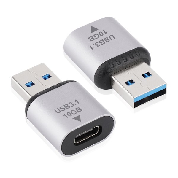 USB 3.1 Adapter Typ C till USB 3.1 Adapter Hona till Hane USB C Konverter USB Typ C Konverter för PC Bärbara datorer 10Gbps