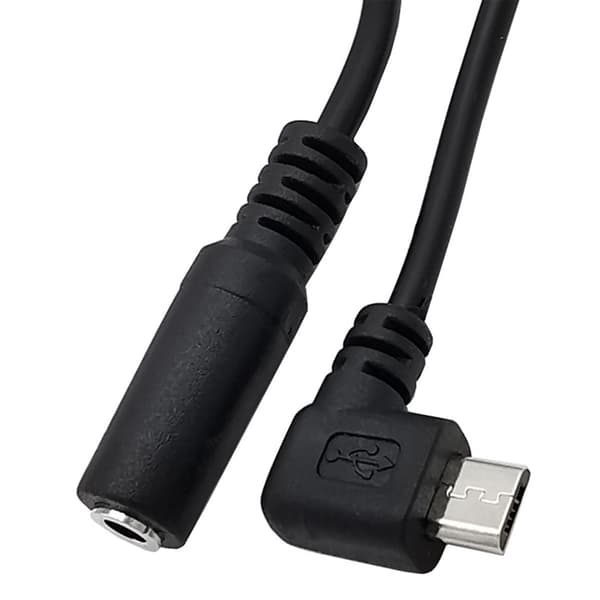 Micro USB til 3,5 mm Jack Audio Adapterkabel Mini Han til 3,5 mm Hun Konverter