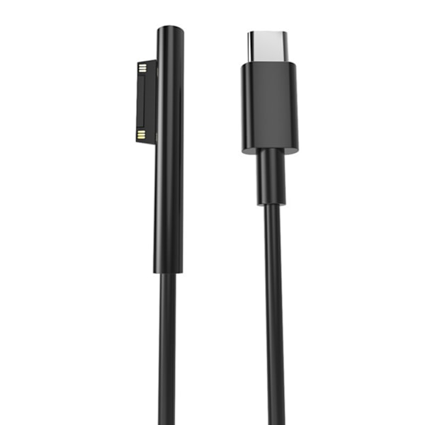 USB-C PD 15V Laddningskabel för Micro soft Surface Pro Serien 7 6 5 Black plastic female