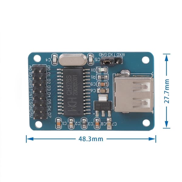 USB-värdkontroller med låg strömförbrukning, U-disk läsmodul, LED-indikatorer 1pc