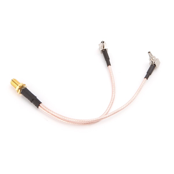 Y-formad SMA-kontakt hona till TS9 & CRC9 hane 2-stiftsdelare/kombinator RG316 Pigtail