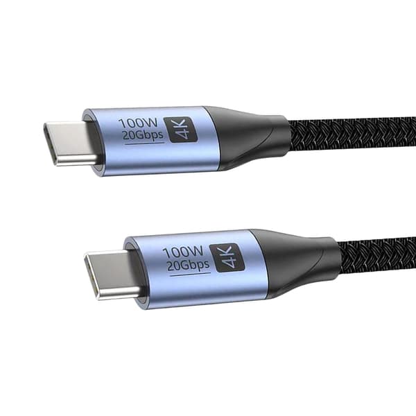 USB C - USB C 3.2 Gen 2 täyden toiminnon kaapeli pikalatausdatakaapeli puhelimille 2m