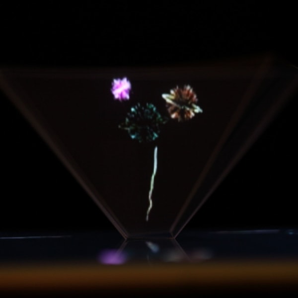 Universal Smartphone 3D Hologram Display Stativ Projektor Pyramid Personlig Underhållning