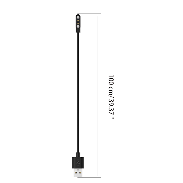 USB-laddningsställ för Smart Watch för Haylou GST LS09B Laddningsadapter Black
