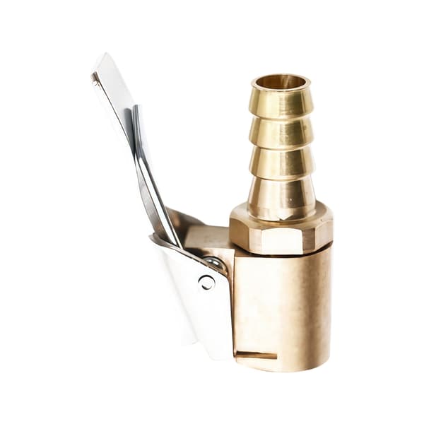 Bil dekk luft chuck oppblåser pumpe ventiler kobling klips-på adapter messing dyse null - C
