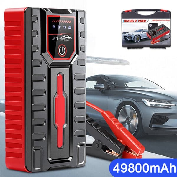 Luftkompressor Jump Starter Power Bank Bilbatteri Booster Laddare 12V Start null - Simple Toolbox Set