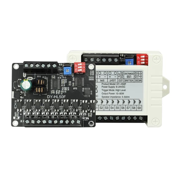 HL50F Lydpromptmodul Udløst Industriel Kvalitets Stemmeafspiller Broadcast Trigger Modul Høj-Lav null - H50FK