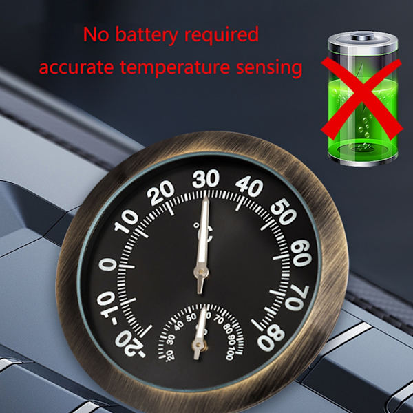 Biltermometer Hygrometer Temperatur & Luftfuktighetsmätare Nattlysande Tempmätare