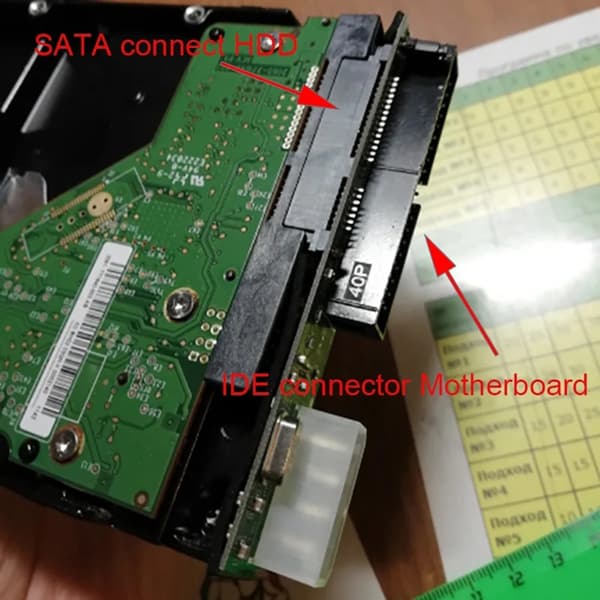 SATA til IDE Adaptere 3.5\" Serielle 39/40Pin Konvertere Strøm SATA til IDE null - C