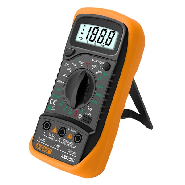 ANENG-AC/DC Amperemeter Volt Ohm Tester Meter Diode-Audion Multimeter med Termoelement Elektrisk Tester Meter 1999 Teller Blue