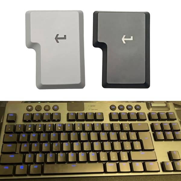 Enter Keycap Slidstærk til Programmører og Gamere Kompatibel med G915 G913TKL Black