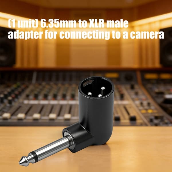Ammattimainen 6,35 mm mono-XLR-urossovitin 1/4\"-XLR-sovittimet