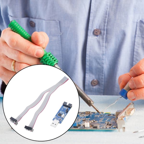 Asps Programmer Microcontroller Opgraderingsværktøj 10Pin til 10Pin Adaptere USB-port 1 set