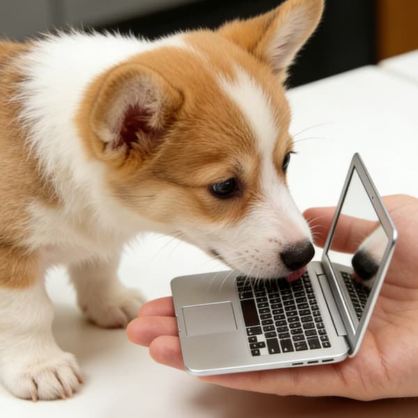 Mini Laptop Speil Lomme Laptop Form Sminkespeil Sammenleggbart Datamaskin Speil
