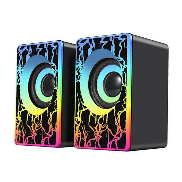 USB-driven datorhögtalare med multi-RGB-belysning, Minihögtalare