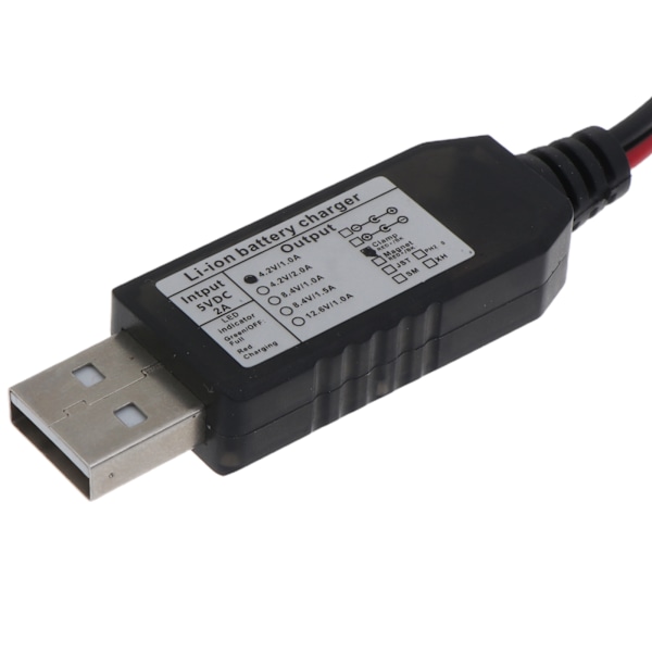 Bärbar USB-laddningskabel för 3.7V 14500 16340 26650 Batteri Tålig Laddare