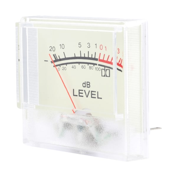 Uppgraderad nivåmätare med Clear Scale DB Level Header VU-mätare Power Gul bakgrundsbelysning