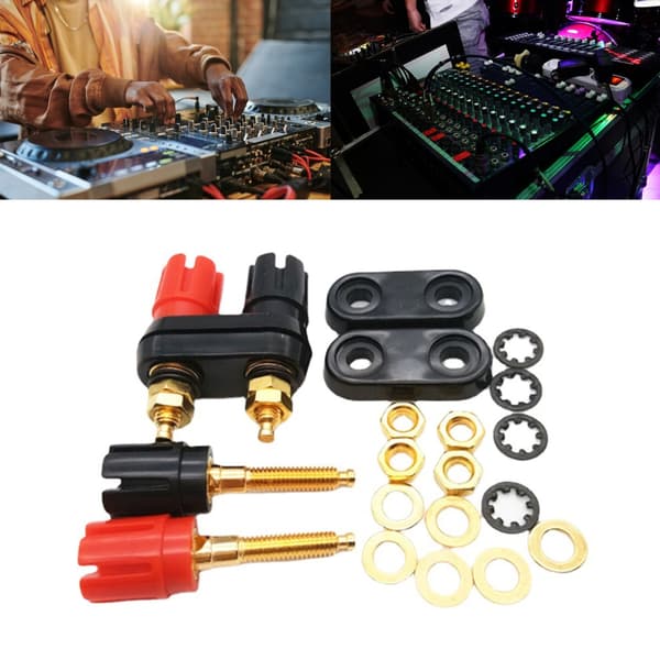 1 stk bananplugger Jack Socket Kobling Terminal Binding Post Høyttaler DIY-kontakter 1 pack