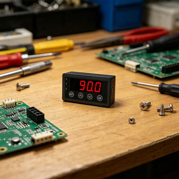 Industriell digital displayenhet för 0-10V 2-10V 0-20mA 4-20mA ingångskapacitet i processkontroll null - Version withrelay