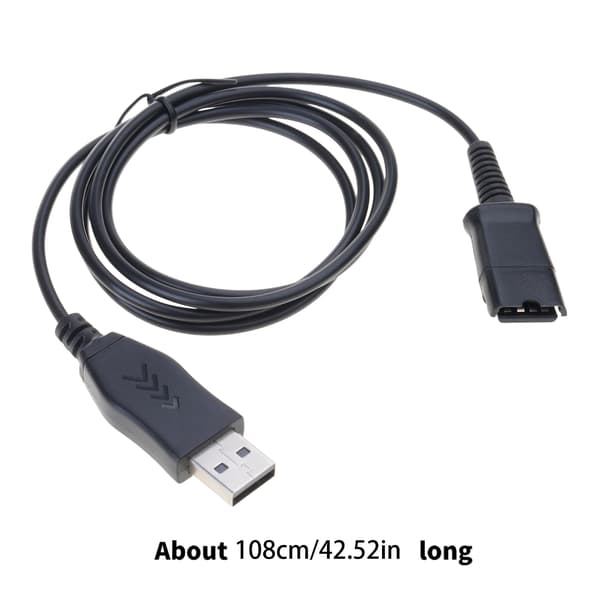 USB-adapter til hurtig afbrydelse (QD) ledningsheadset forbindelse til pc-computer
