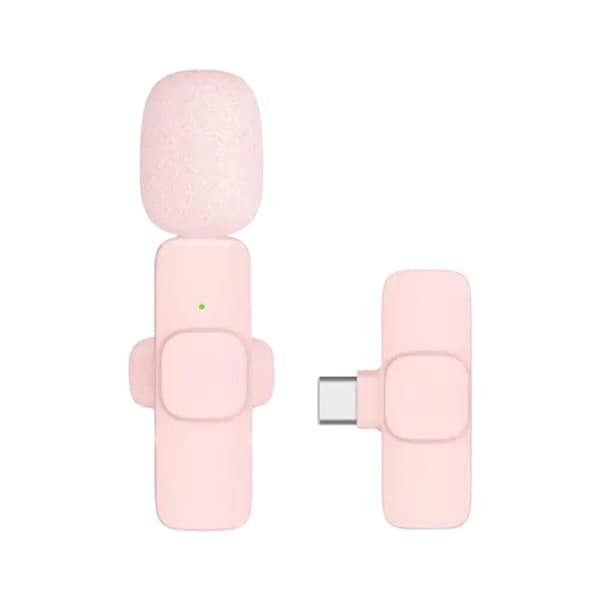 Trådløs Lavalier Mikrofon Type C Revers Bluetooth-kompatibel Mikrofon Lavalier
