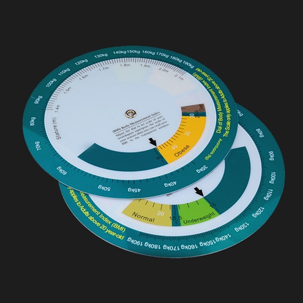 Portabel Hjulräknare med 150mm Diameter BMI Kroppsmasseindex Mätning