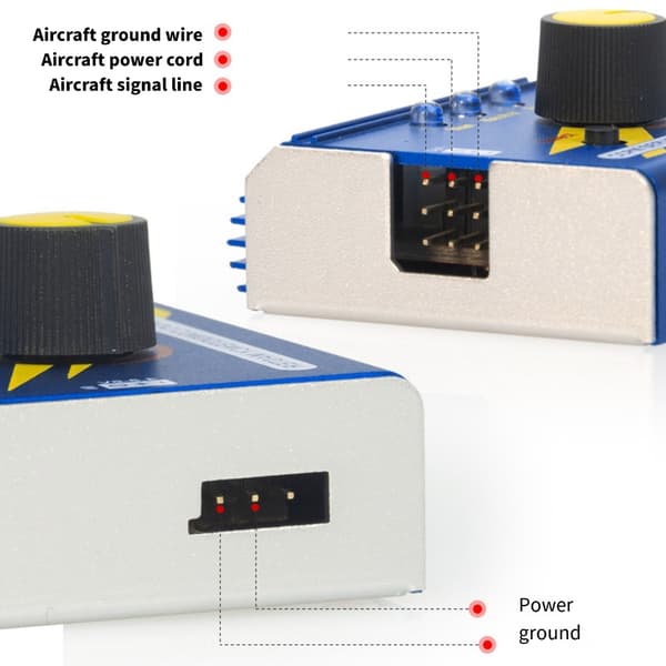 DC4.8-6V Servometer 3CH Digital ESC-tester til synkronisering og neutralpositionsjustering med indikatorlys