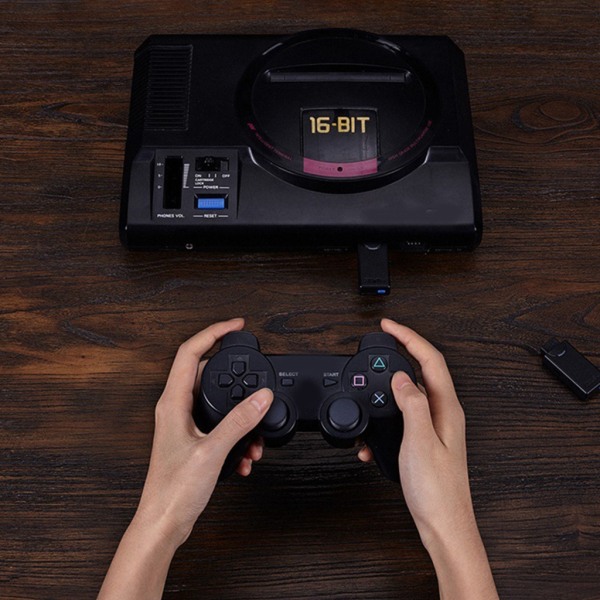 Fickstorlek 8Bitdo Retro Receiver Wireless Adapter Blueteeth-kompatibel Fickstorlek som används för Mega-Drive Sega-Genesis