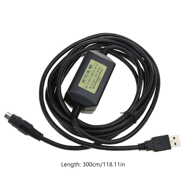 USB PLC-programmeringskabel för Allen Bradley Micrologix USB 1761-CBL-PM02 Rund 8-polig