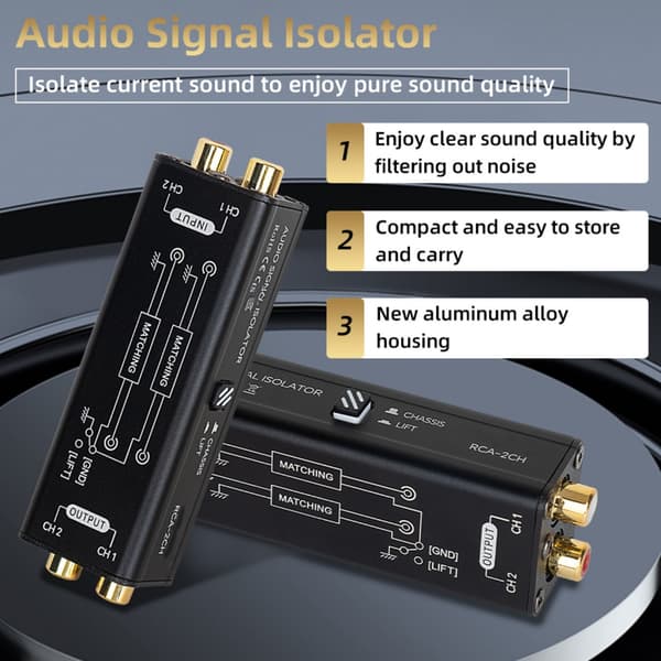 Kvalitetslydforbindelse Musiksignalisolator til musikentusiaster