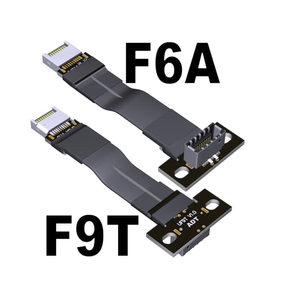 USB 3.2 20Pin Gen 2 Typ E till Typ E förlängningskabel Intern hane till hona kabel med skruvhål för moderkort 30cm