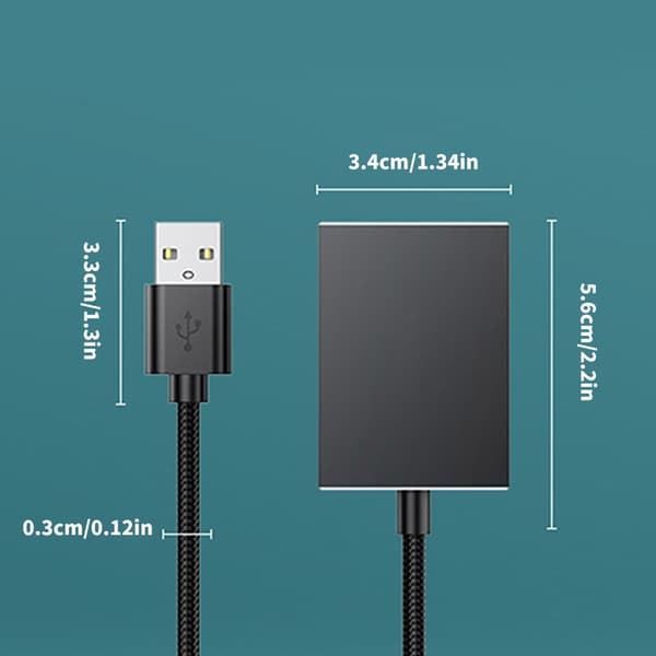 USB til 3,5 mm og optisk lydkonverter for engasjerende gaming 20com