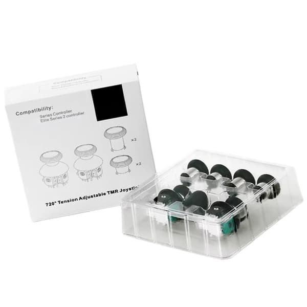 Anti-drift analog spakmodul för handkontroll TMR elektromagnetiska joysticks ergonomisk tumspak med lock null - O ne