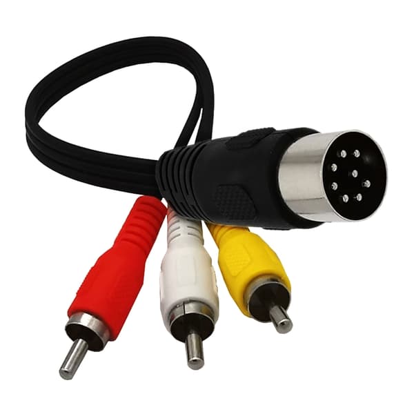 Letanvendelig DIN 8Pin til 3RCA kabel for problemfri enhedsintegrationstilbehør 1.8m