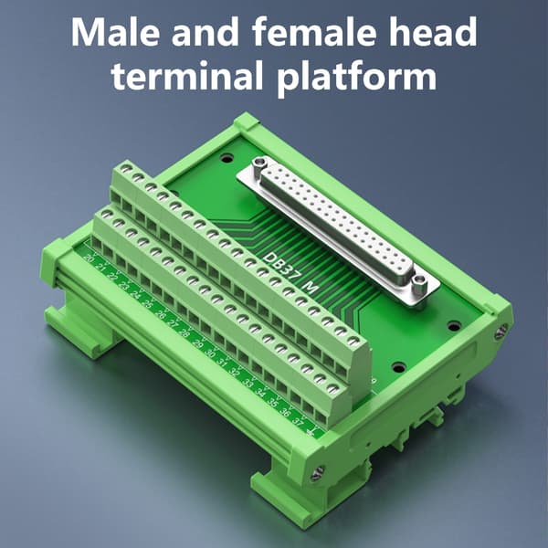 Flammehæmmende D SUB-interfaces D9/D15/D25/D37/D50/D62/D78 Terminal til sikker tilslutning Terminaladaptermodul null - DB44 female head