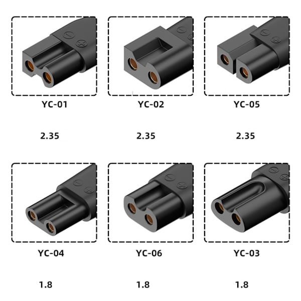 6-pack Typ-C Laddare Adapter Rakning Ström Adapter för Elektrisk Hårtrimmer Skäggtrimmer, Rakapparater, Skönhetsinstrument