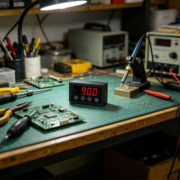 Industriell digital displayenhet för 0-10V 2-10V 0-20mA 4-20mA ingångskapacitet i processkontroll null - Version withrelay