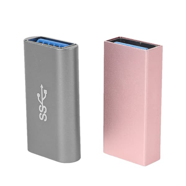 USB 3.0 Hun til Hun Forlængerkabel Kobling Konverter Til Tablets Bærbare Computere Grey