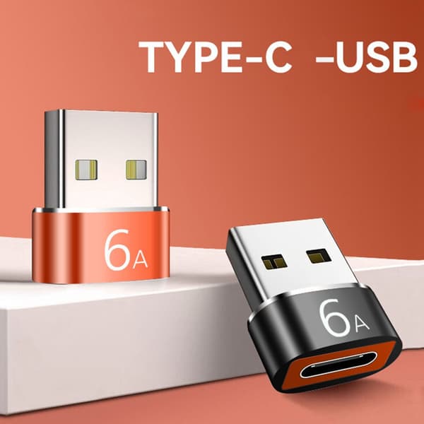 Ljudomvandlare USB C hona till USB hane OTG-adapter för telefon laptop Typ C till USB 3.0-kontakt Stöder dataöverföring Silver