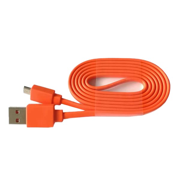 1M Lång USB-laddningskabel för JBL FLIP3 4 Charge2+ Pulse2 Charge 3 Högtalare 2A/3A Max Ström Kabel Orange