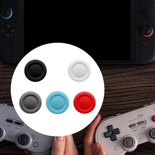 Erstatnings-joystick TPE-hetter Spilltilbehør for spillkontroller Grey