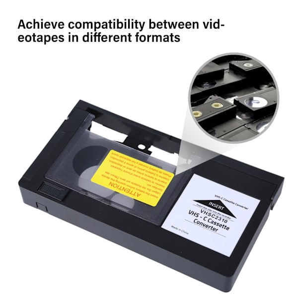 Enkel att använda VHS C till VHS-kassett adapterkonvertering för hemvideo