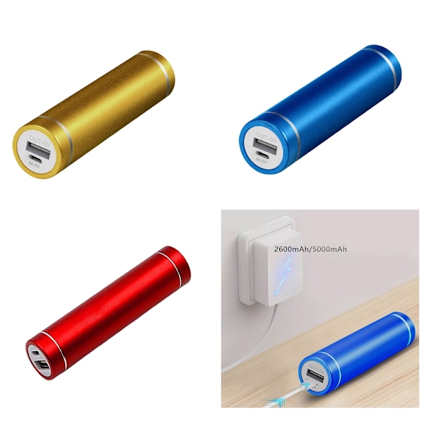 Batterihållare för 18650/21700 Batteri Power Bank Box Laddningsfodral R ed
