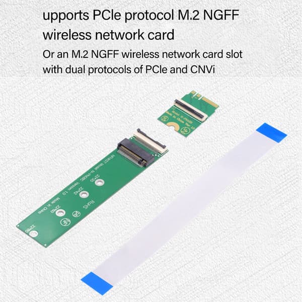 PCIe NVME M.2 M Key Udvidelseskort Adapter til Trådløse Moduler