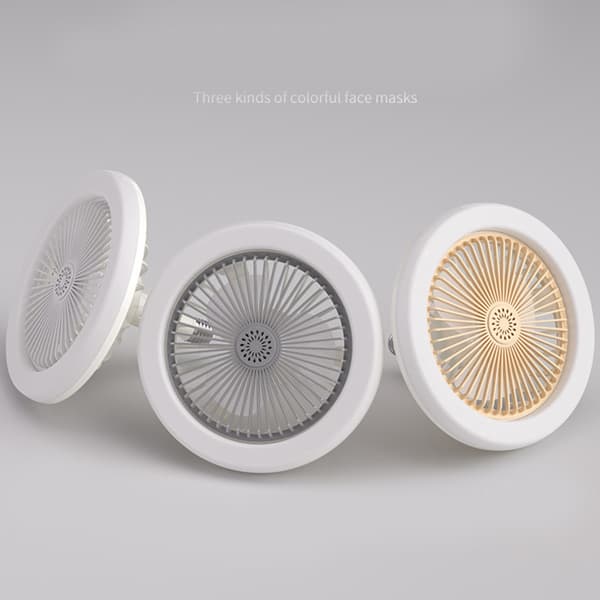 30W LED Loftlampe med Ventilator E27 Multifunktionel Tre Arbejdsindstillinger Ventilatorlampe med Aromaterapi Tabletter White