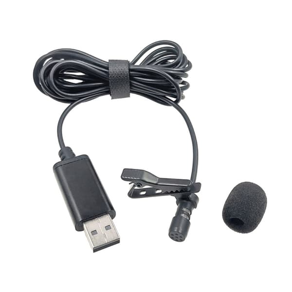 Mini USB-mikrofon, slag DV Lavalier Mic Bärbara externa stereomikrofoner