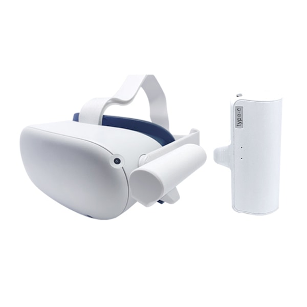 Ultralätt VR-batteripack för Oculus Quest 2 - Lättviktsförlängd batteri USB-C strömkabeltillbehör