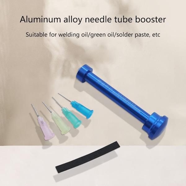 Lödpaste Flux Mate Booster Plunger Dispenser Verktyg Aluminiumlegering Manuell Sprutor Lödpaste Propulsion Verktyg